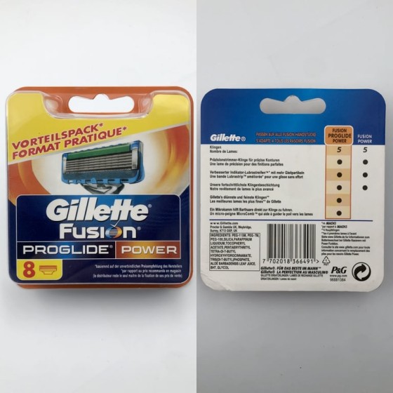 Gillette Blue + Orange * 8